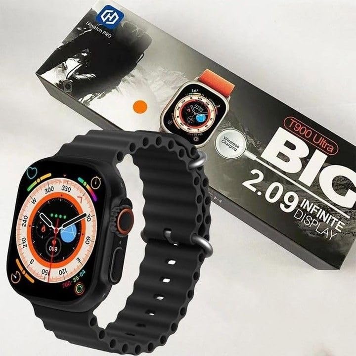 Venturer HiWatch PRO T900 Ultra Smartwatch, 49mm, 2.09 Inch Display | Wireless Charging, Infinite Display, Multi colour Silicone Band, Big Screen, Unisex-image-8