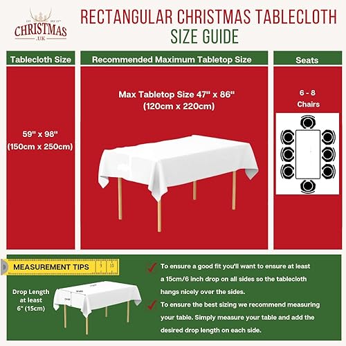 Miniatura 6 de Mantel navideño tradicional con diseño de tartán azul (59 x 98 pulgadas, tradicional)