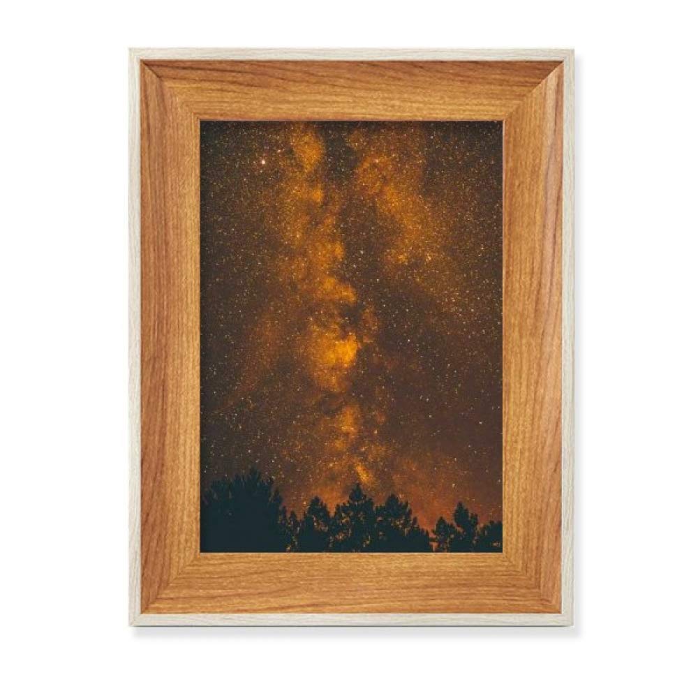 Cadre photo en bois et art Ciel Sombre pour sublimer votre bureau