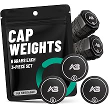 Cap Weights for Pickleball Paddles, Weighted End Cap Counterbalance Set | End Cap Weights for Paddle Customization, Lowers Balance Point for Quicker Hands & Better Control, Personalized Feel