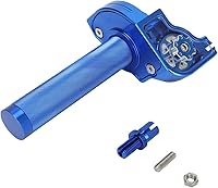 Vista 3 de JFG RACING Conjunto de Acelerador de Motocicleta, Empuñaduras de Acelerador Giratorio de 7/8" 22mm con Eje Rotativo, Cable de Acelerador CNC