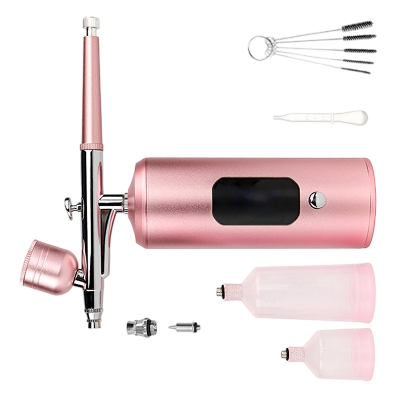 Hsioluted 7.4V Airbrushing Pneumatic Sprayer Equipment Copper Alloy Nozzle Suitable for Beauty Care and Artistic Applications Airbrushing Sprayer for Skincare and Art
