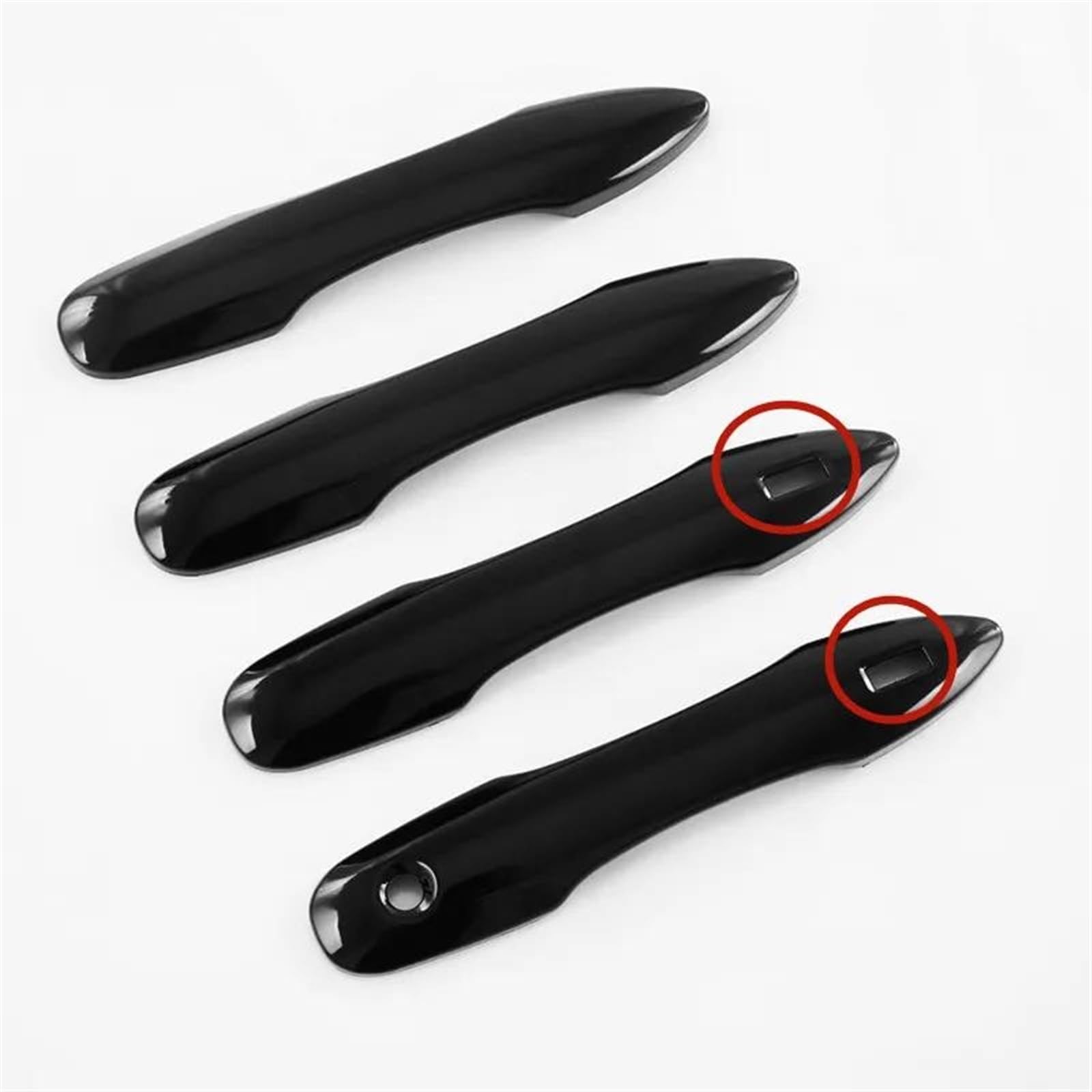 NOHEEU Car Exterior Door Handle Cover Replacement for Toyota for Corolla for Auris E210 2019-2022(Black 2 Key Entry)