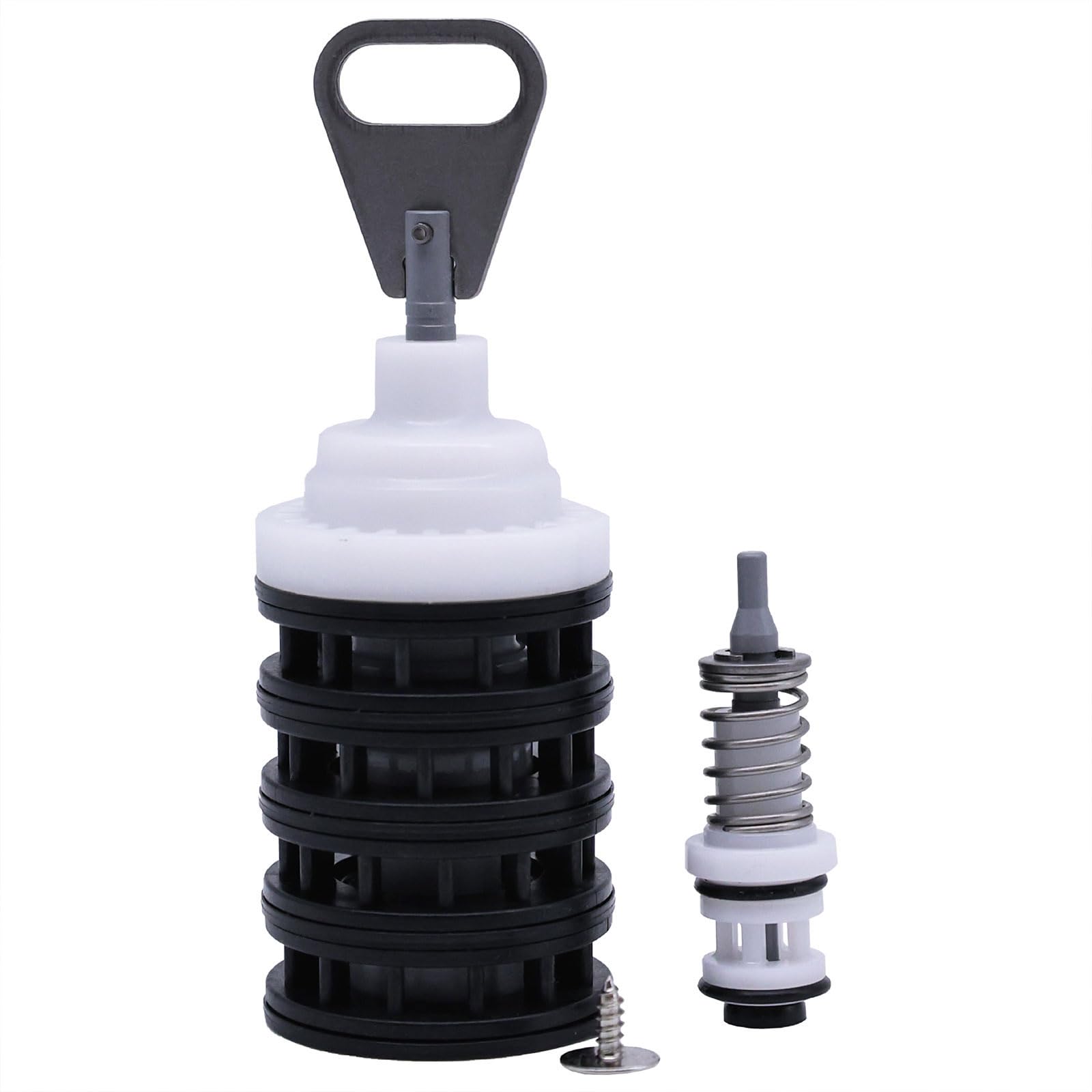 Kit de rehabilitación de válvula suavizante compatible con Fleck 5600, incluye pistón principal suavizante 60102-00, sellos y espaciadores 60125, tornillos, pistón de salmuera 60032 y sello inferior