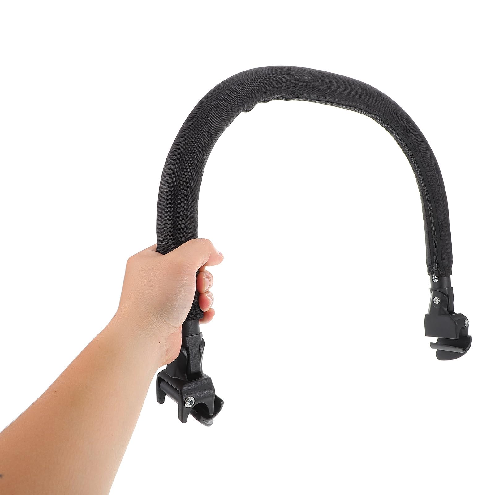Apoyabrazos para Cochecito de Ñiño, Barra Frontal de Metal Negro