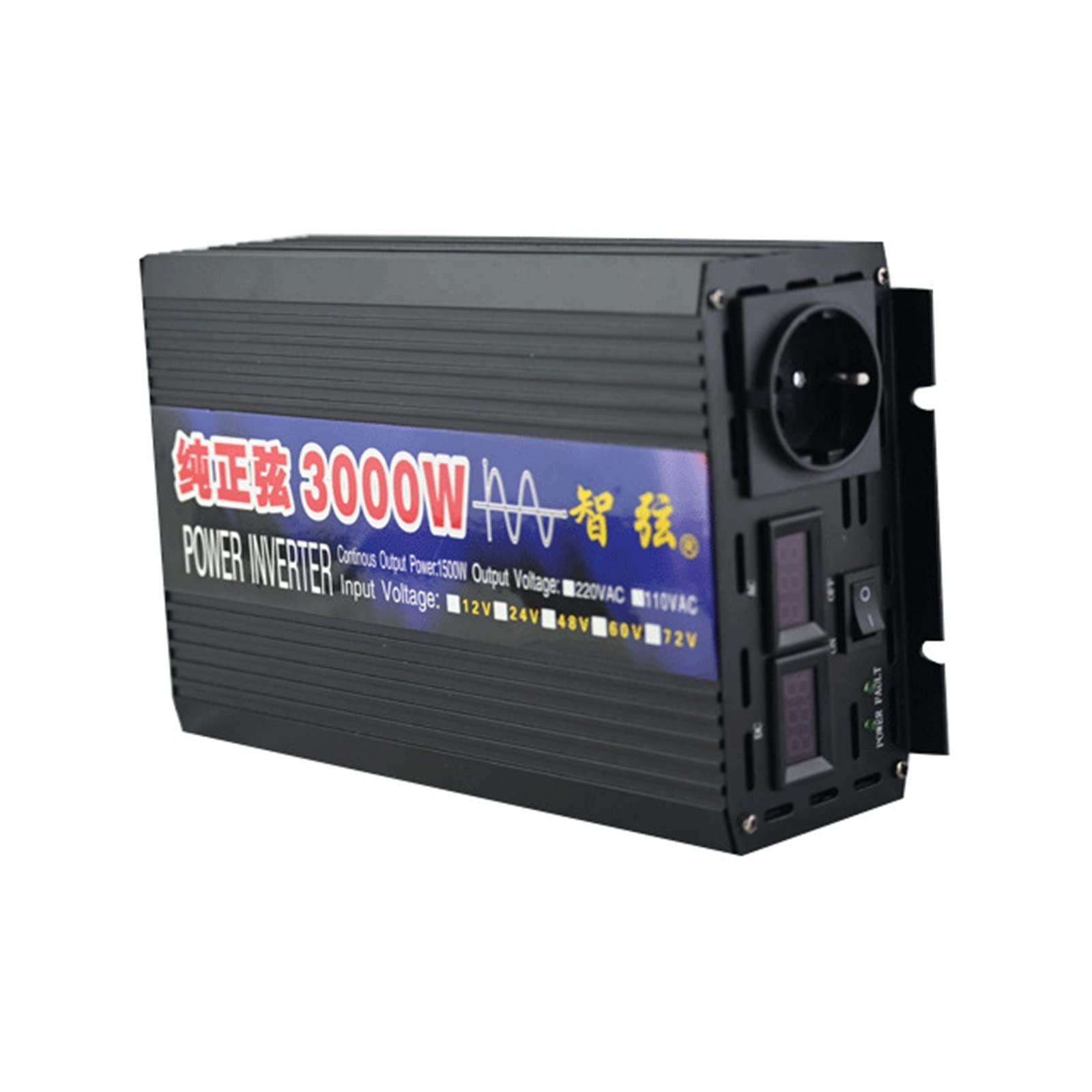 Onduleur 12V 220V 3000W pure sinus pour éviter les coupures de courant