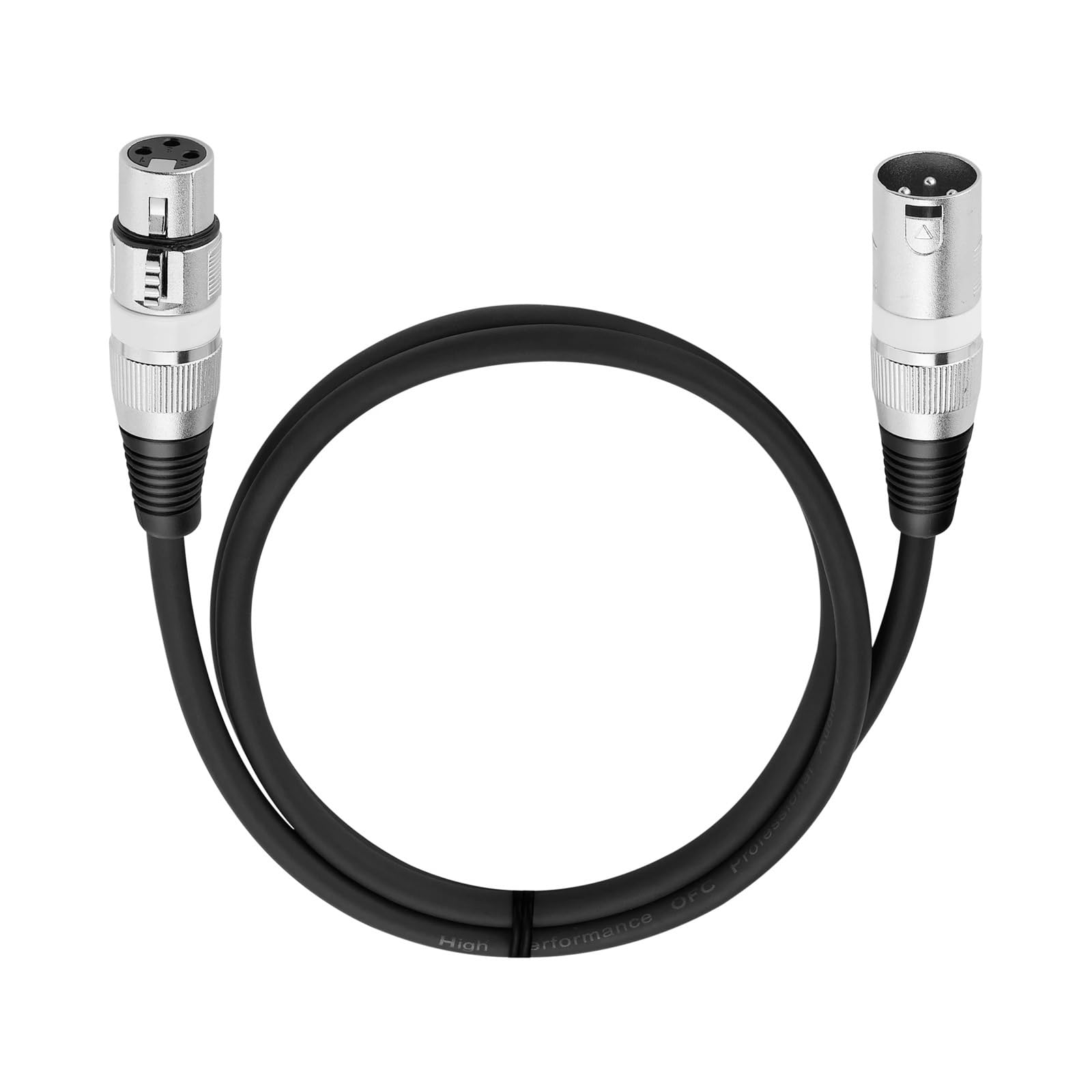 3-pinowy zbalansowany kabel XLR Ekranowany męsko-żeński kabel audio do miksera mikrofonu 1 m 1,8 m 3 m 5 m 10 m 15 m 20 m (Purple Circle, 1,8 m)