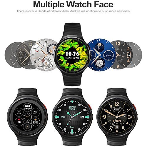 Buy LEMFO Les1 Watch 1.39 Inch Amoled Circular Display Fashion 16gb Rom 3G  Gps Wifi Men's Smart Watch Online at Low Prices in India - Amazon.in