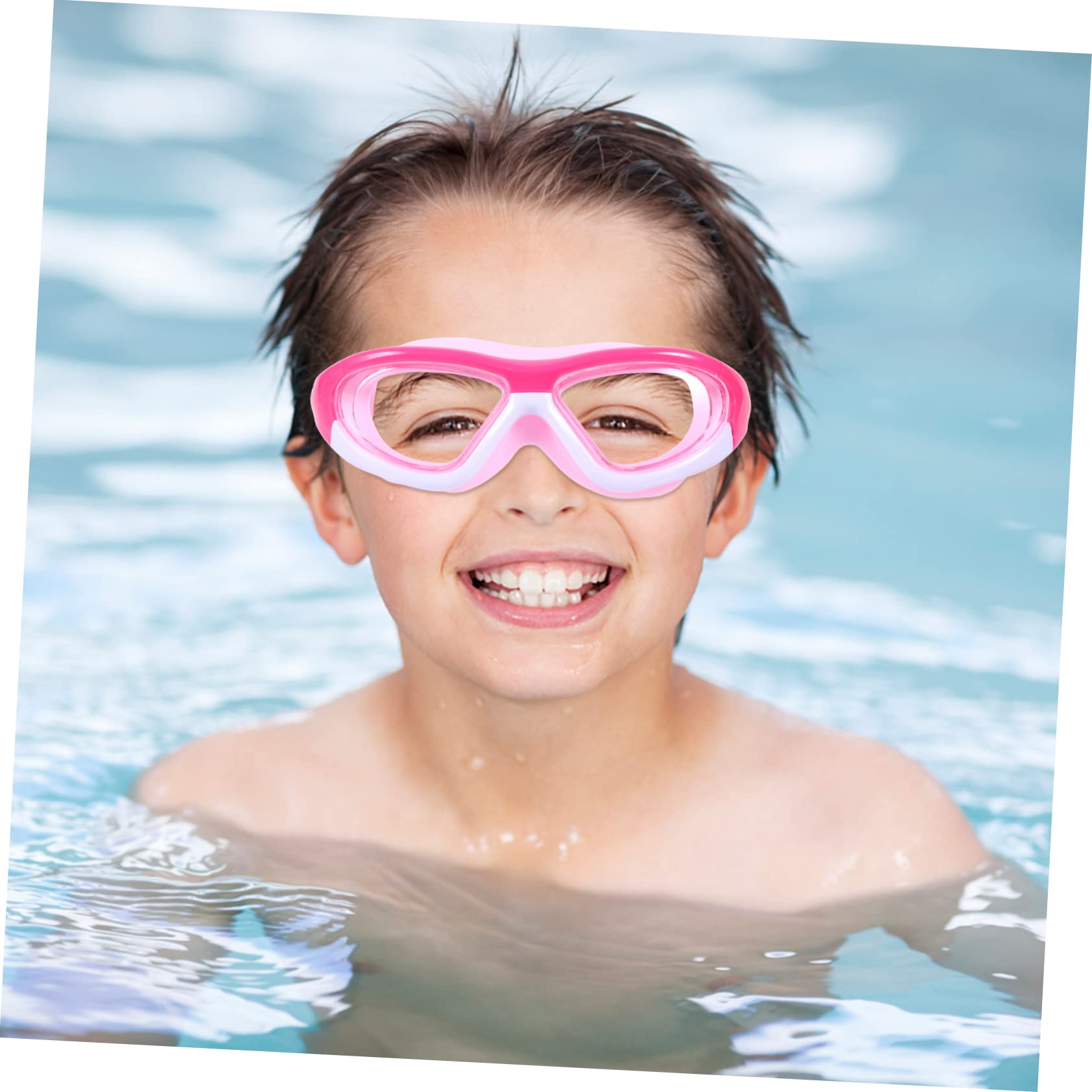 Toddmomy 3Pcs Gafas De Natación Niños Gafas De Natación Sobre Gafas Gafas Anti-Vaho Gafas De Natación Gafas Para Niños Gafas De Mar Rosa Equipo De Natación Océano