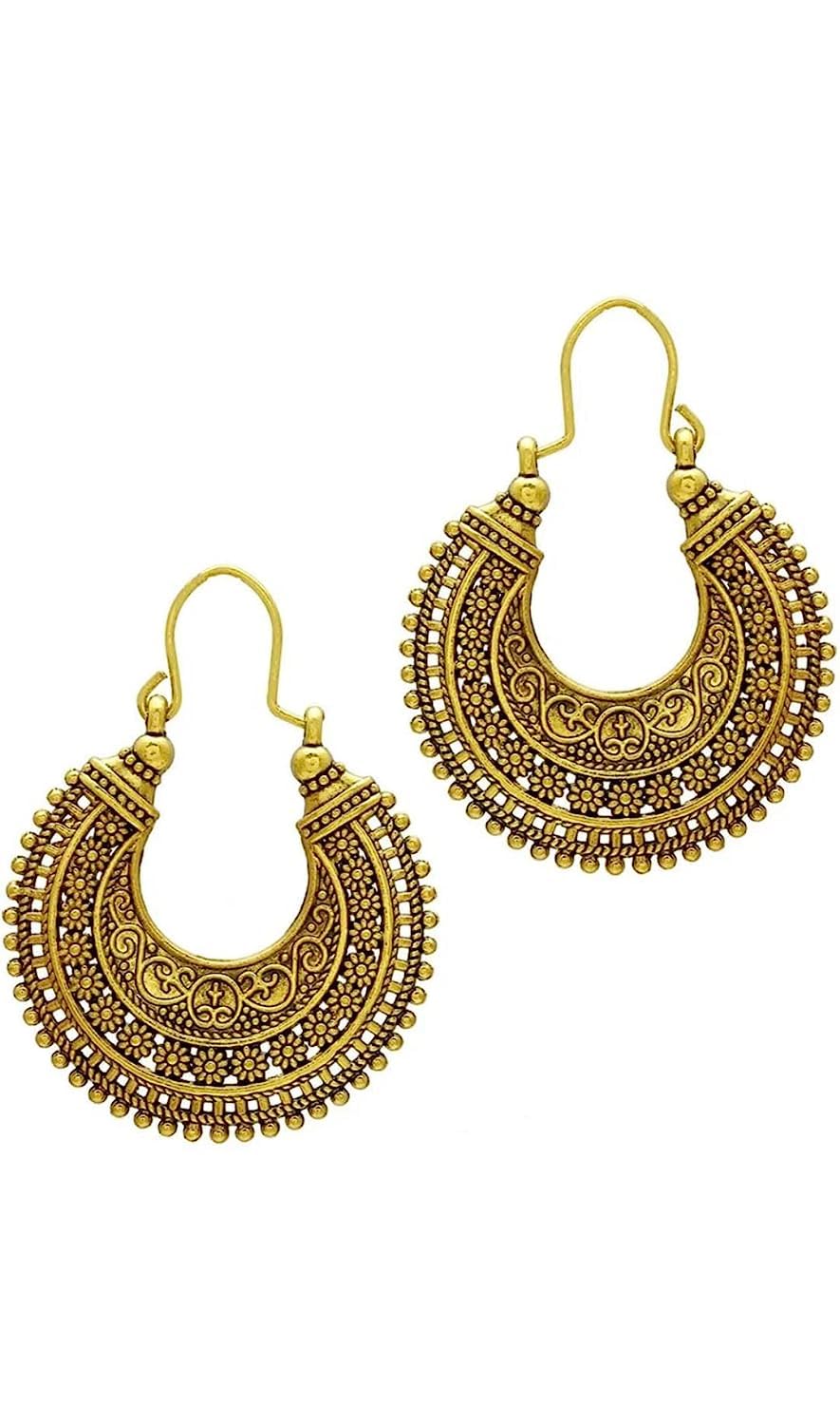 See full amazon price history chart for R4A CREATION Unique Antique Oxidized Alloy Hoop Chandbali Earrings with Carved Floral Designs for Women & Girl (Pack Of !) R4A CREATION Unique Antique Oxidized Alloy Hoop Chandbali Earrings with Carved Floral Designs for Women & Girl (Pack Of !) (B0C5SZB7KN) Amazon Price History, Amazon Price Tracker