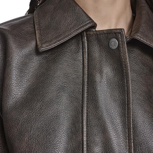 Image of Levi's Women's Faux Leather Relaxed Fit Bomber