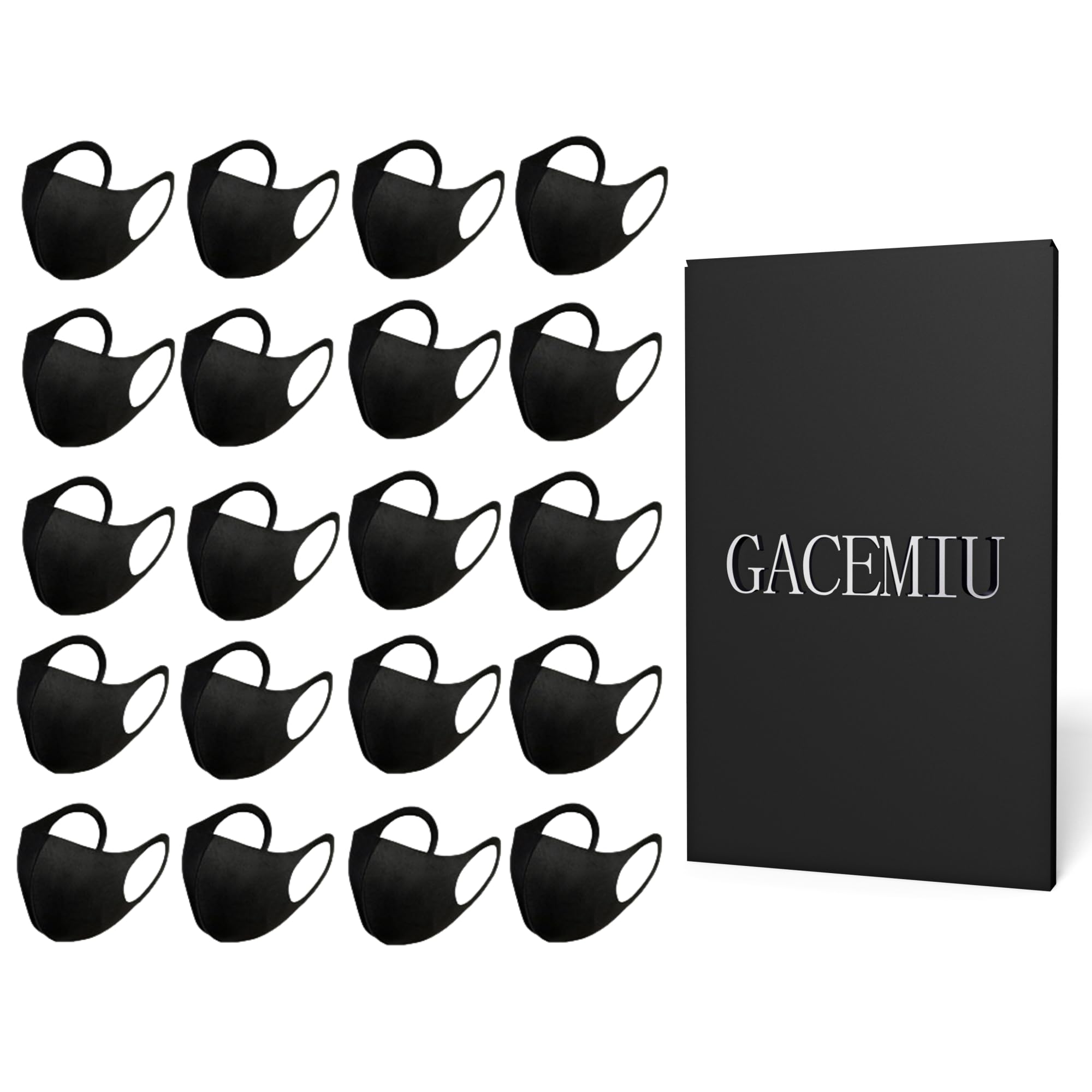 20 Pack Face Mask Unisex Washable and Reusable Comfortable Face Protection from Dust Pollen Pet Dander Fashionable Anti-Smog