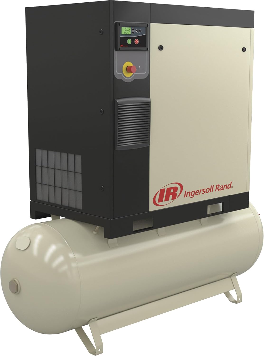 Ingersoll Rand Rotary Screw Compressor - 15 HP, 460 Volt/3-Phase, 53.9 CFM @ 115 PSI, 80-Gallon Tank, Model# 48670715