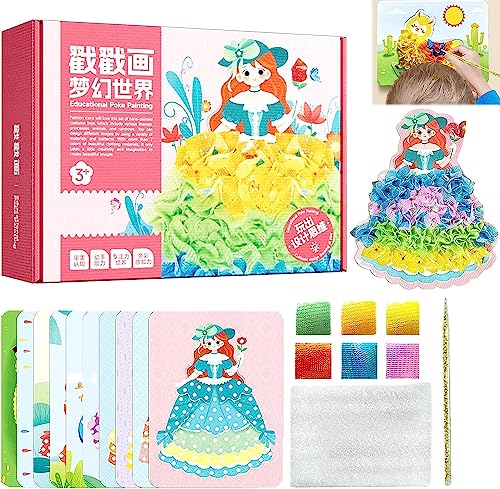 UN-UNITEDTIME-Creative-Puzzle-Puncture-Painting-Poking-Painting-Fabric-Art-Frenzy-Fashion-Design-Drawing-Book-with-Watercolor-Painting-Stickers-Poking-DIY-Craft-Kit-Dream-World UN-UNITEDTIME-Creative-Puzzle-Puncture-Painting-Poking-Painting-Fabric-Art-Frenzy-Fashion-Design-Drawing-Book-with-Watercolor-Painting-Stickers-Poking-DIY-Craft-Kit-Dream-World