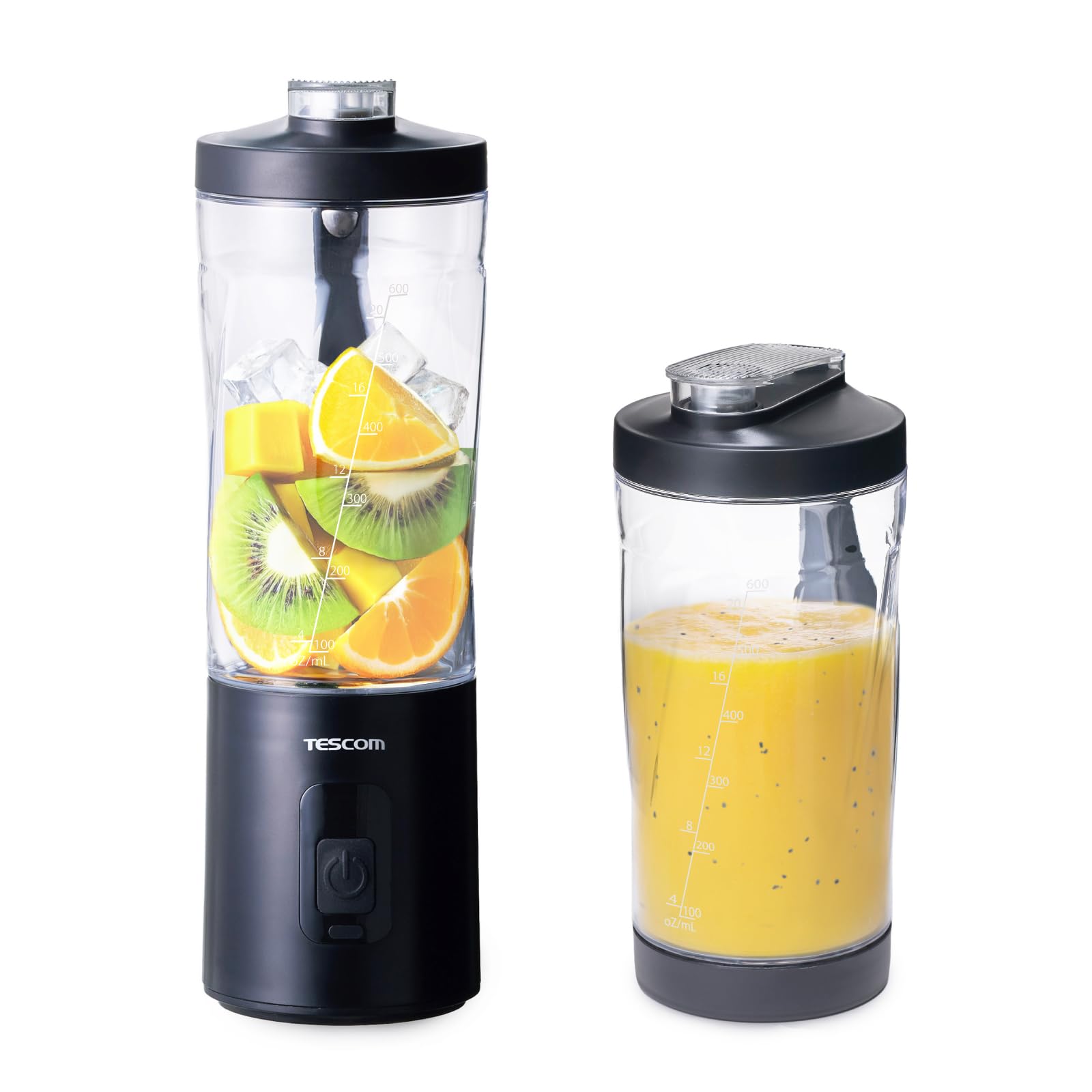 TESCOM TM907 ミル＆ジュースミキサー イエロー Amazon | テスコム ミキサー コンパクト 600ml 持ち運び可能 ボトル