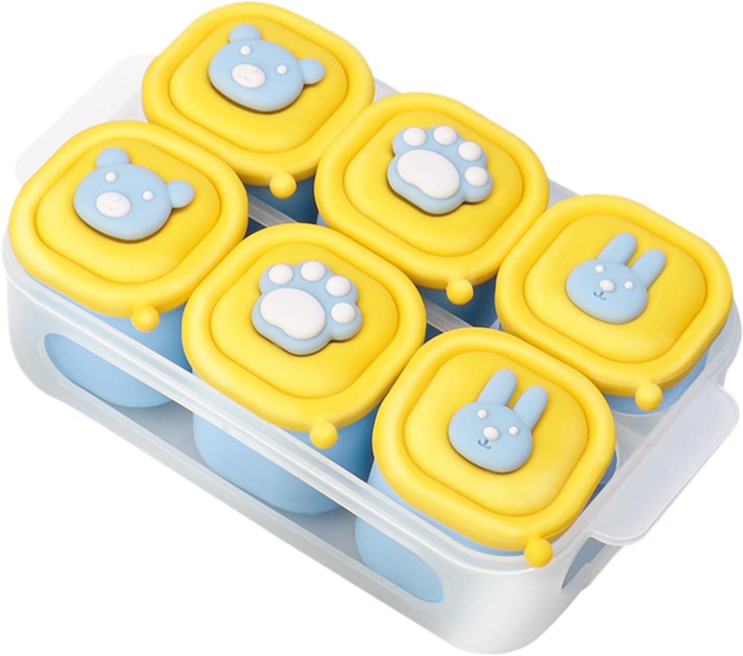 Plateau pour bébé, moule alimentaire, congélateur en silicone, support pour lait maternel, texture antidérapante, dosette de rangement, équipement d&rsquo;hôtel, utilisation en location, outil professionnel, aide de cuisine, joint sûr pour la fraîcheur.
