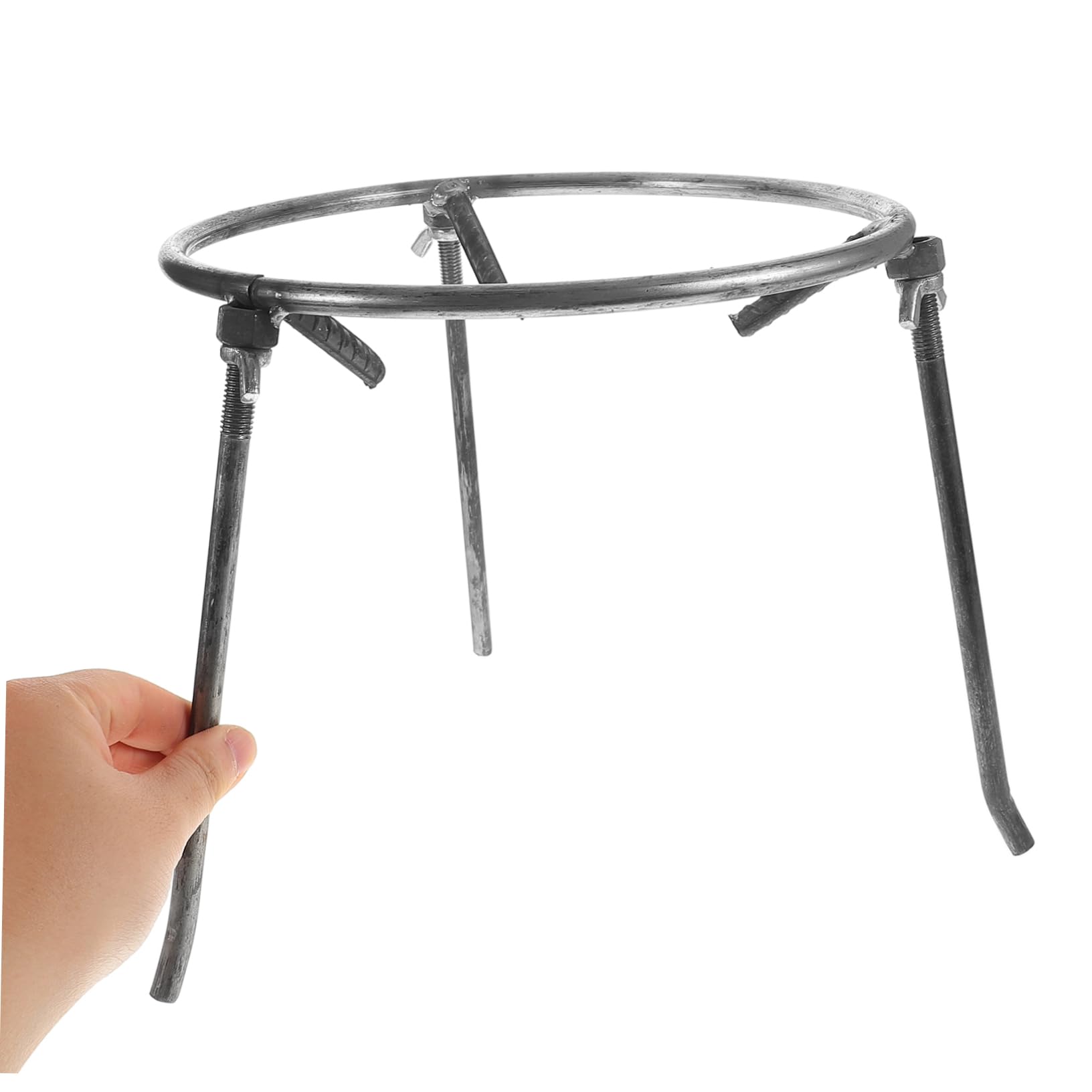 Toddmomy Trípode para Cocinar al Fuego y Soporte para Wok para Exterior, Desmontable y Estable en Acero, Adecuado para Fogatas y Camping al Aire Libre