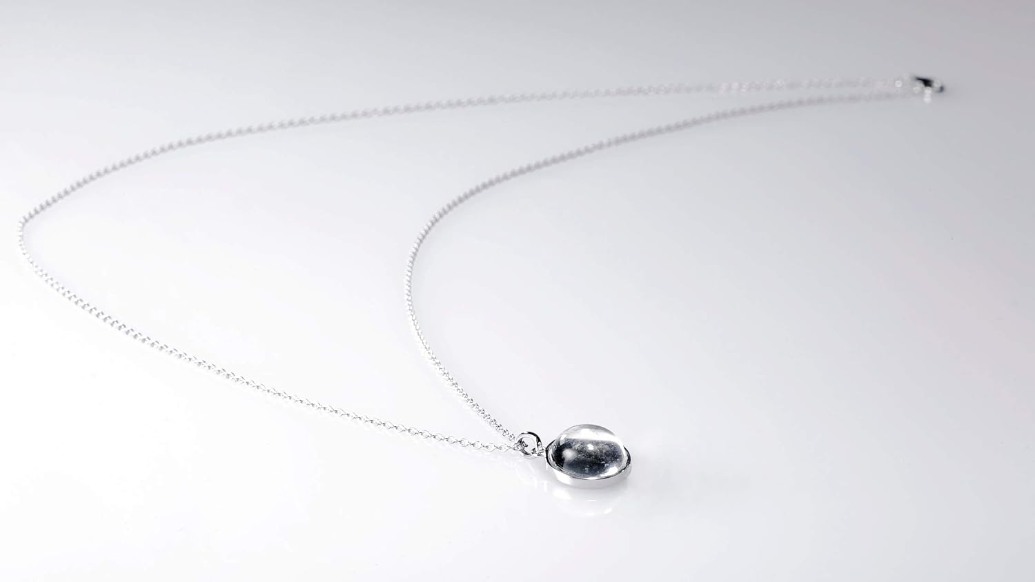 Forever Love Sterling Silver Necklace for Women with Genuine Moon Dust Meteorite Pendant - Includes Gift Box