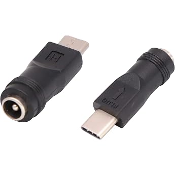 Type C USB to DC 5.5x2.1mm Female Charging Port Socket Power Supply 5V Female for Charger 2pcs