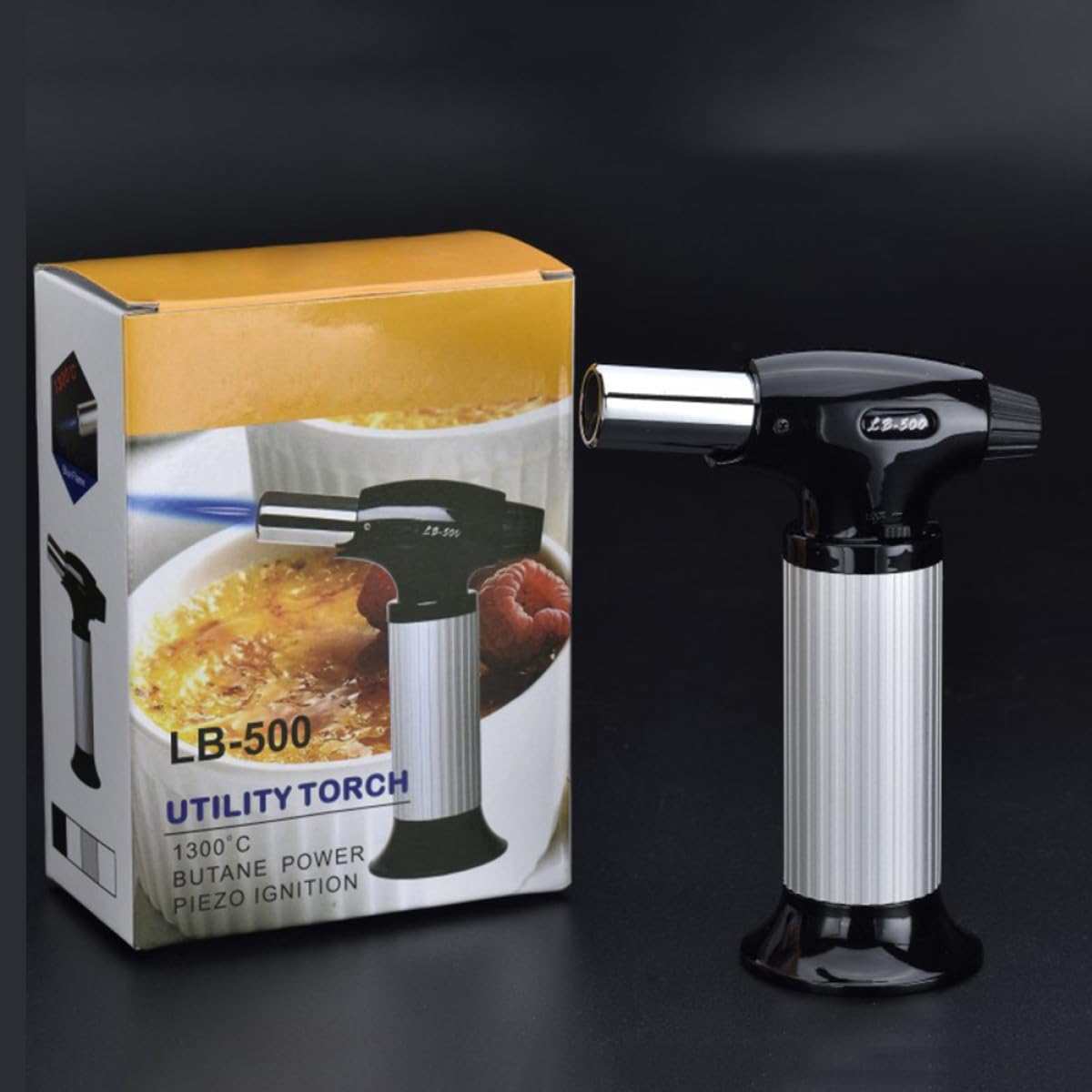 2 Stück Schweißpistole mit Ergonomischem Design aus Edelstahl Leicht und Kompakt als Grillanzünder für Camping und Outdoor Einsätze