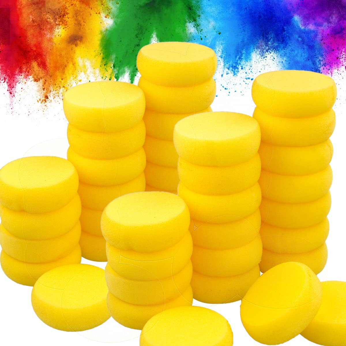 LANIAKEA 50 Pack Paint Sponge 2.9 Inch Synthetic Sponge 1