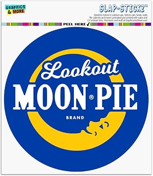 Lookout MoonPie Logo Automotive Car Window Locker Circle Bumper Sticker