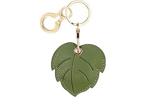 Premium Apple Air Tag Holder with Genuine Leather Case and Durable Keychain