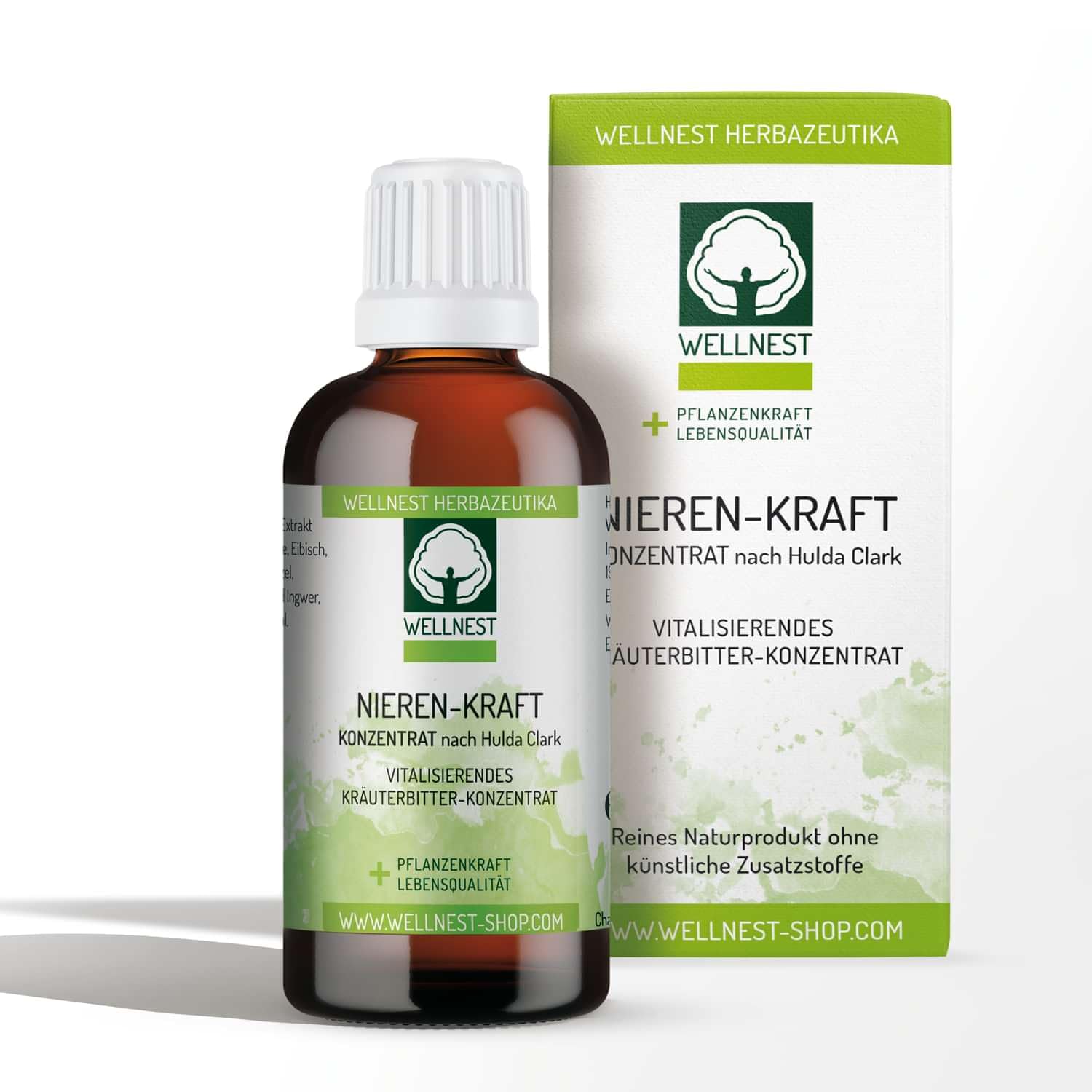 Nieren-Kraft Detox Konzentrat | Bei Blasenschwäche | Gewürz- und Kräuter-Extrakte | Kur nach Hulda Clark | 100 ml
