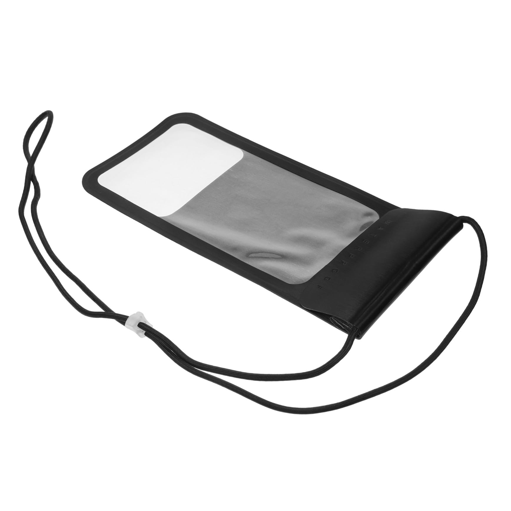 Tofficu 1PC Phone Container Touchable Screen Pouch for Pool Durable TPU Case Mobile Devices from Water and Dirt for Outdoor Activities Black