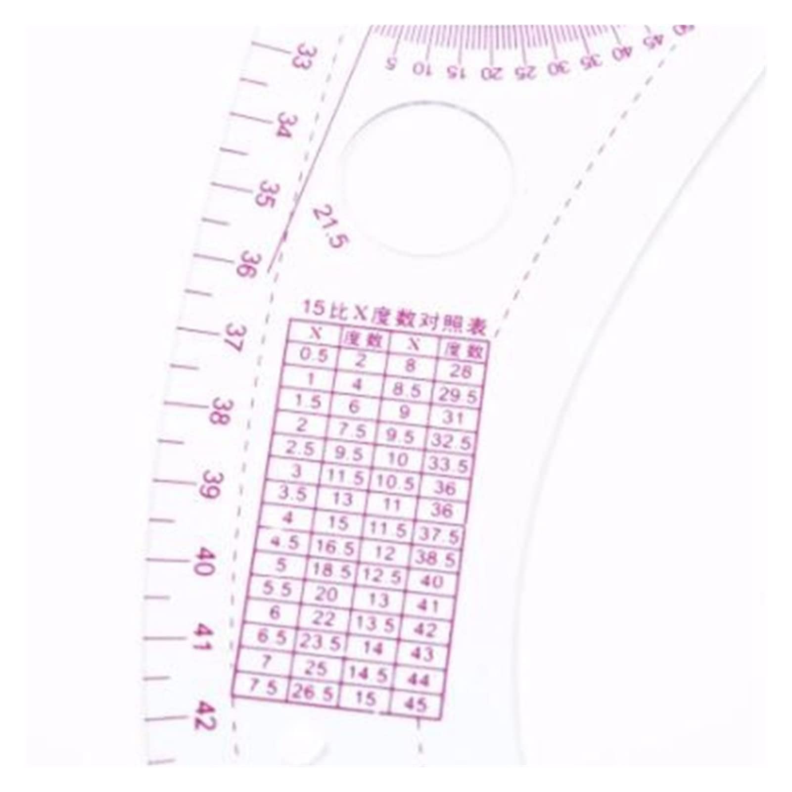 Regla Patchwork 7 Piezas/Conjunto de Ruler Sastre Medición Kit de Costura Dibujo Icono Regla Regla Regla Manga Brazo Curva Francesa Conjunto Rueda de Rueda de Ráfaga de Corte Regla Metalica