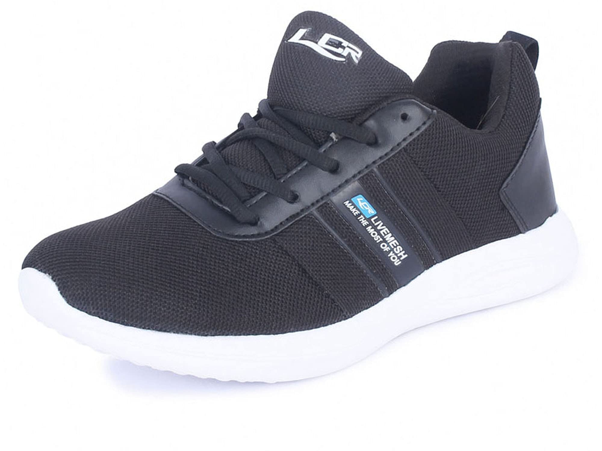 LANCER INDUS-263BLK-41 Mens Black Sports & Outdoor Running Shoes (7 UK) (B09FLJFSFB) Amazon Price History, Amazon Price Tracker