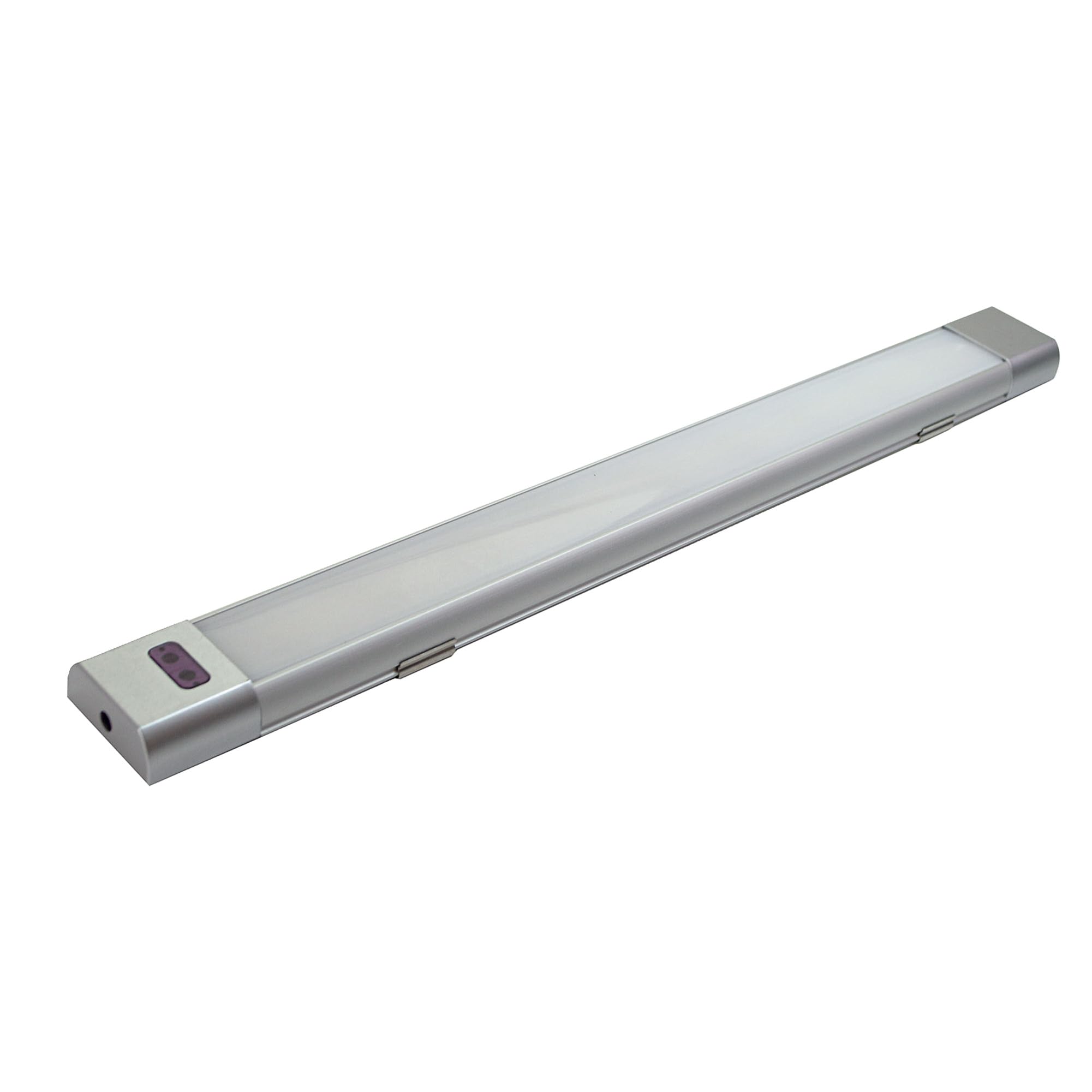 TIBELEC Réglette LED Argent 5W max, 420-​460 lm, intensité variable 3000 à 6500K, inter. infrarouge, garantie 5 ans