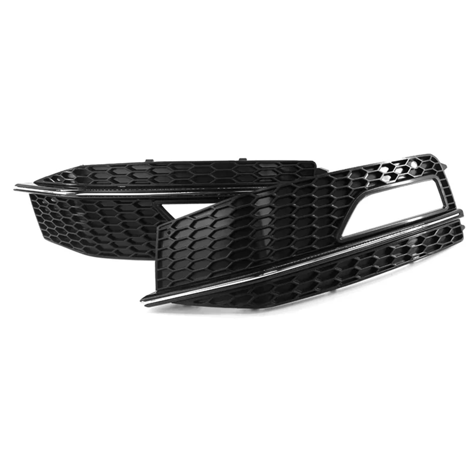 Pasuje do Audi A4 B8.5 S-Line S4 2012-2016 Osłona lampy przeciwmgielnej Plaster miodu Przednia kratka Grill Przedni zderzak Dolna kratka(Chrome)