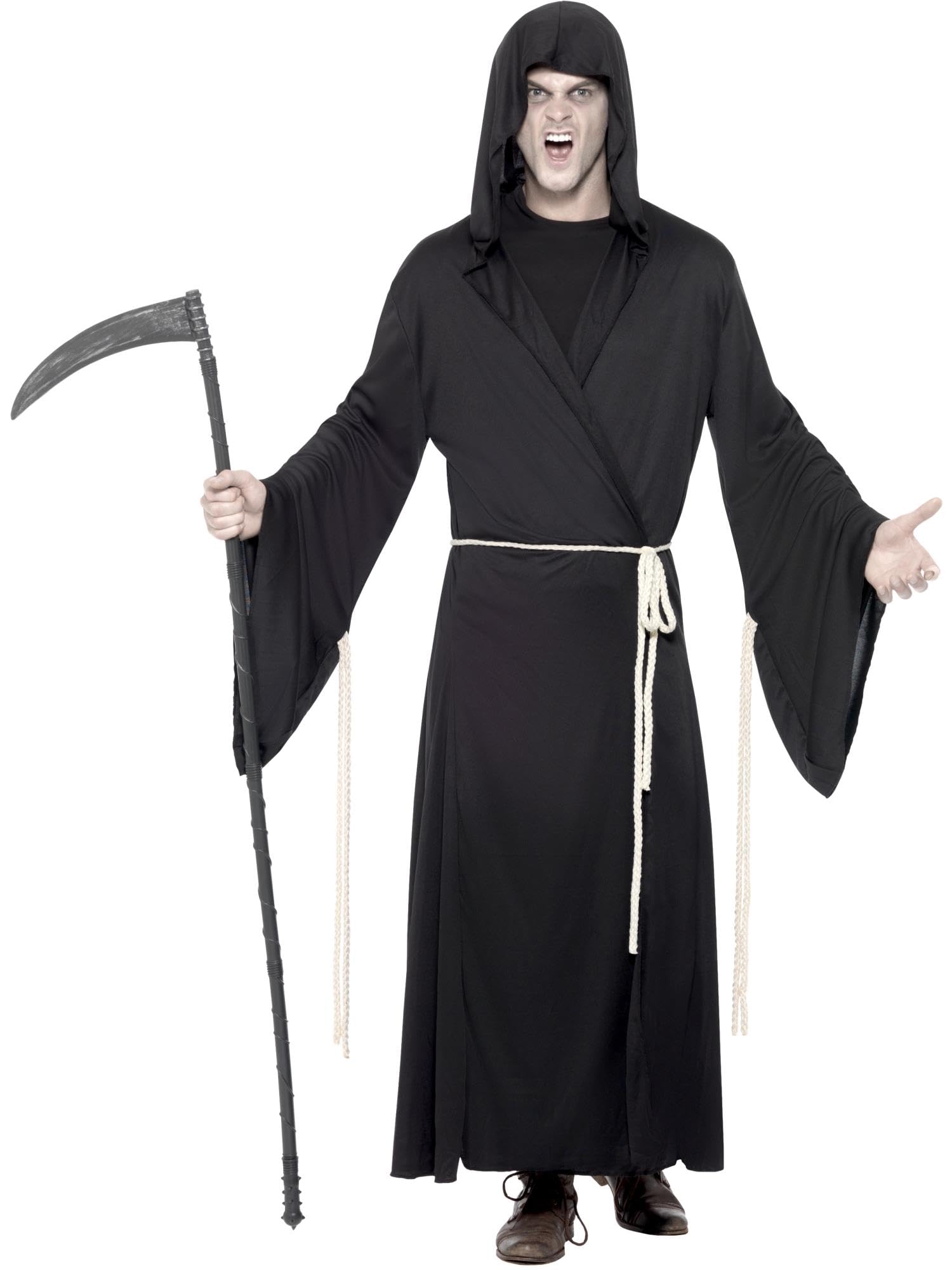 Smiffys Men's Black Grim Reaper Costume