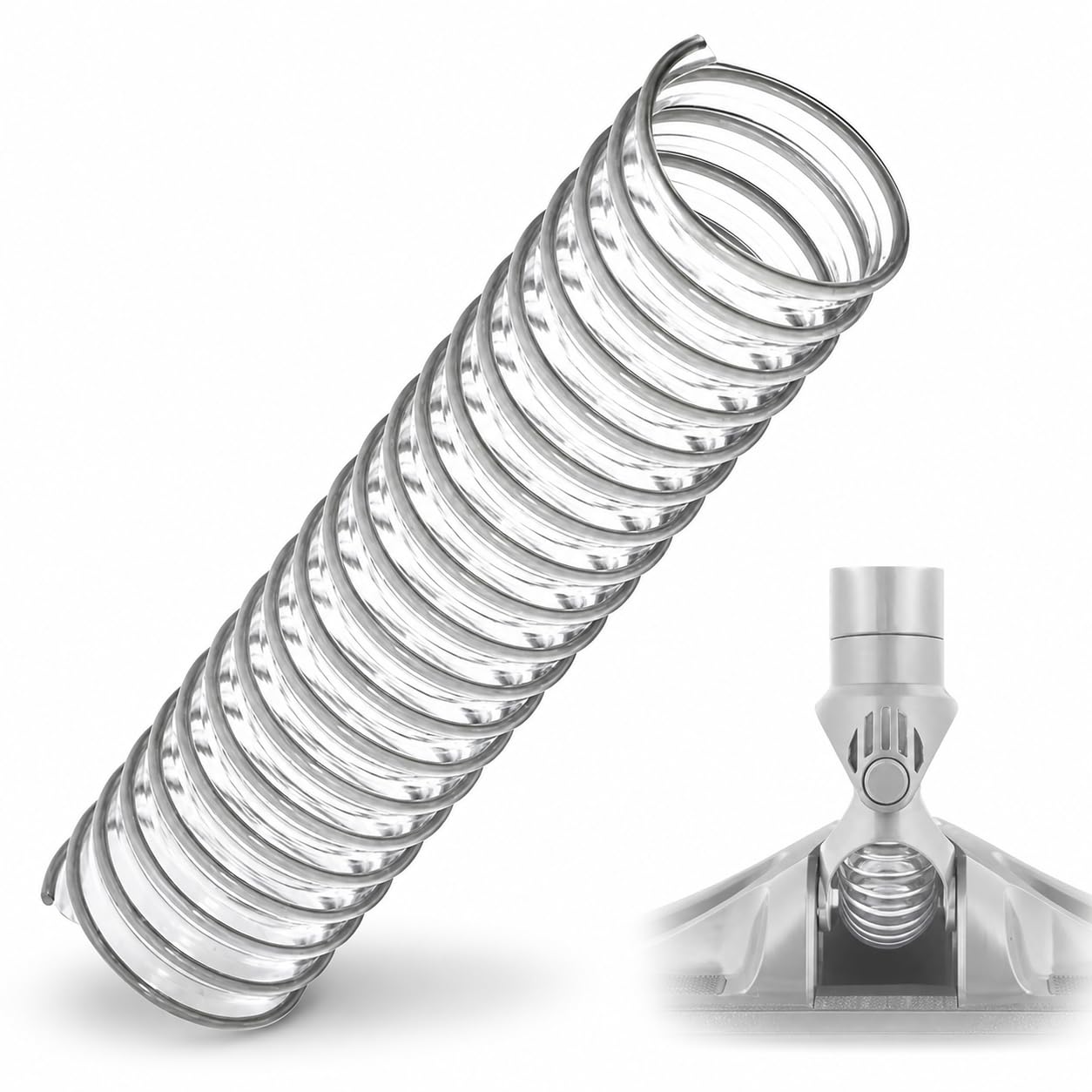 Bamyli Lower Duct Hose for Shark NV601 NV340 NV480 NV681 NV800, Vacuum Spares Lower Duct Hose Replacement Accessories, Gray, PVC, 14.2*3.8cm, 1pc