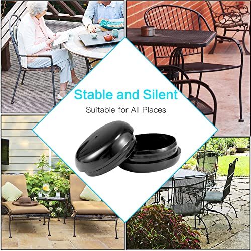 1.5" Patio Furniture Glides - 36 Pack Wrought Iron Chair Table Legs Feet Caps Outdoor Floor Protectors Replacement Parts For Protect Your Floor Surfaces From Scratches And Rust Easy To Install (Black) #TOP5