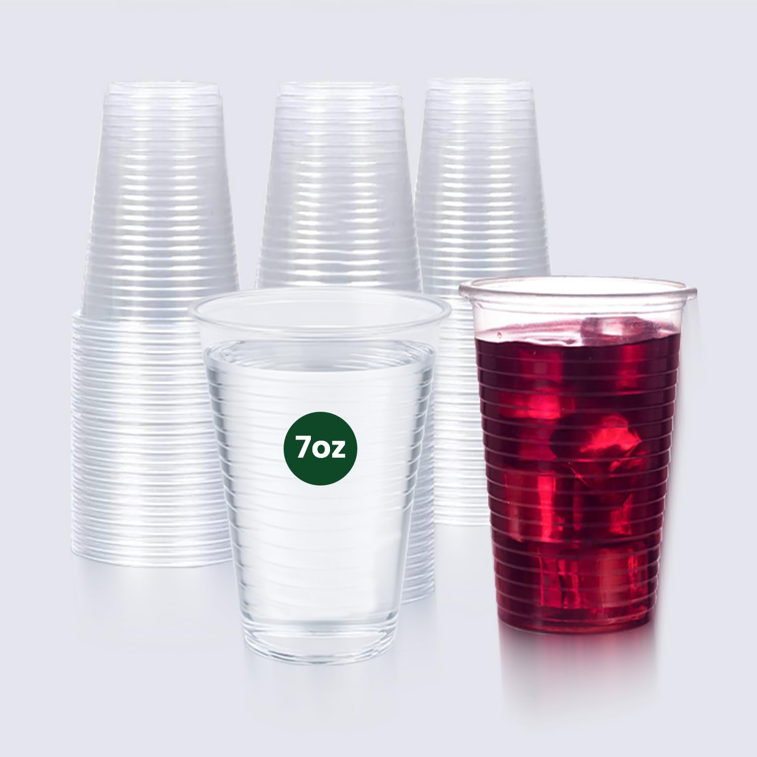 ECONX 3000 X 7oz Dispoable Clear Vending Water Cooler Drinking Cups - Plastic Strong Drinking Glasses for Water Coolers, Wedding, Parties, Events, Birthdays, Travel, Offices, Home & All Occasions