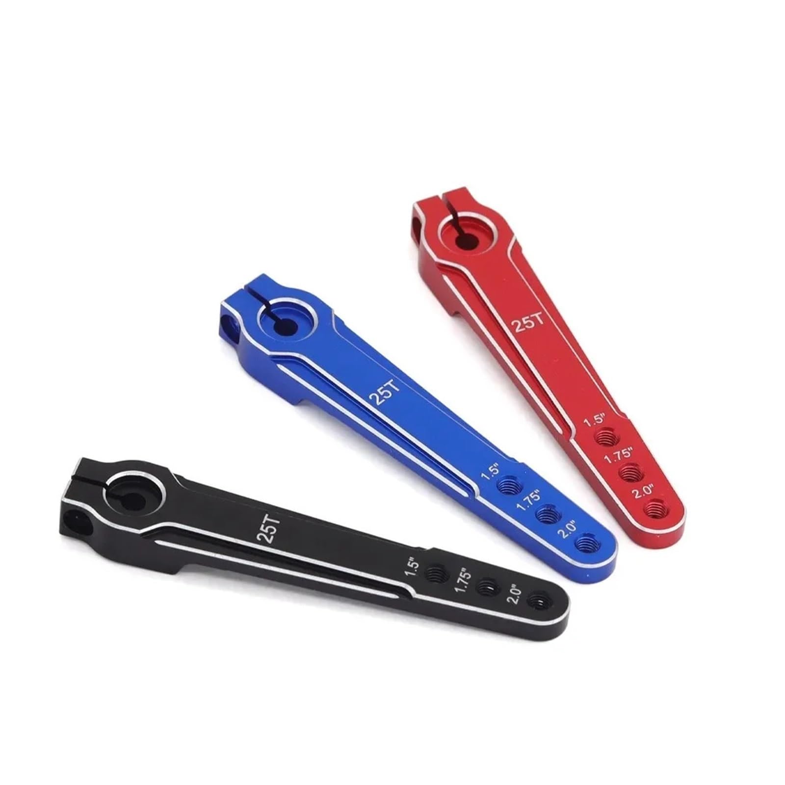 RC Crawler Modelle Teile Für SCX10 Aluminium 25T Erweiterte Lenkung Servo Arm Horn M3 3 Loch RC Auto Flugzeug Für Schaukel Teile Modell Zubehör(Blue)
