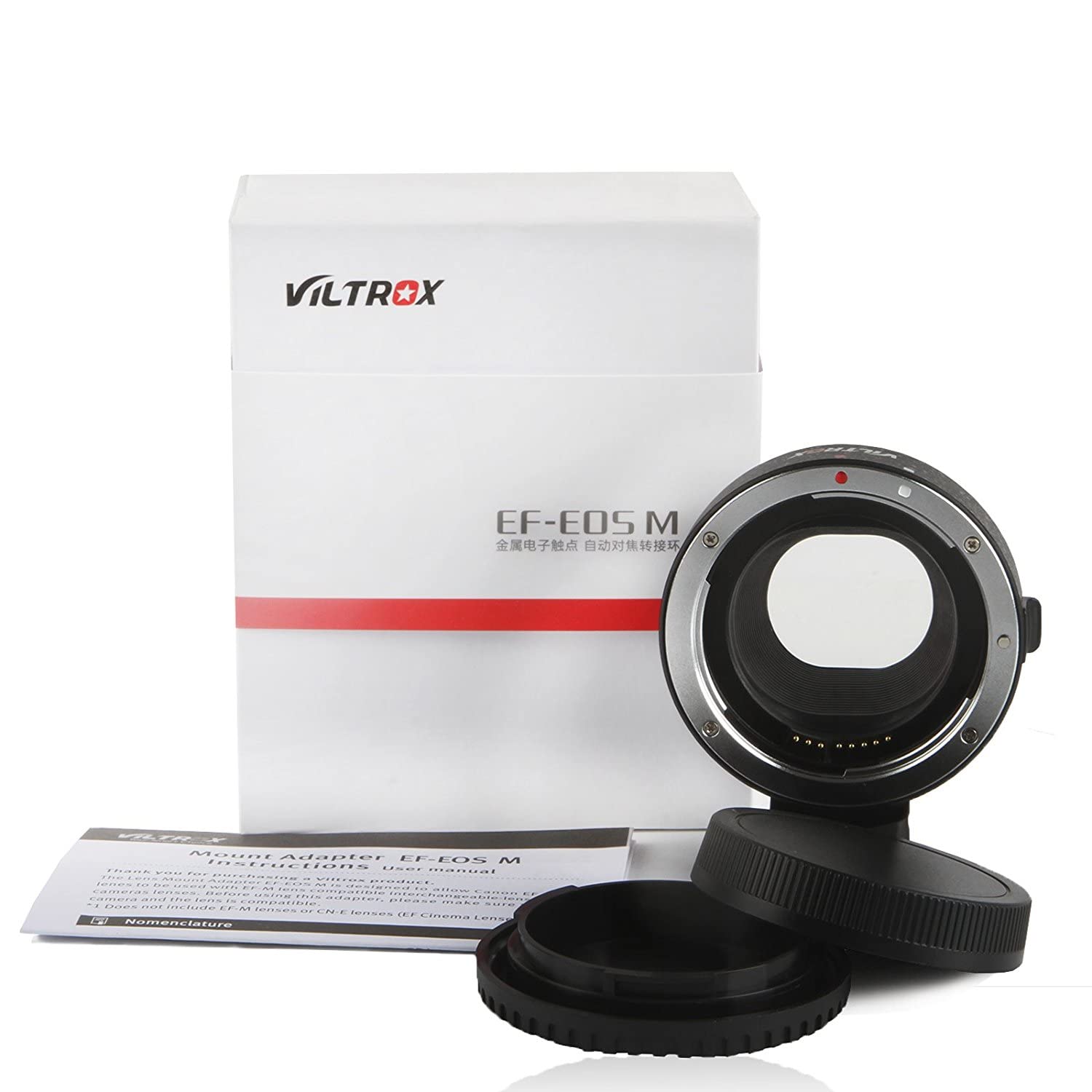VILTROX EF-EOS M adattatore Lente Montare Obiettivo Convertitore per Canon EF/EF-S a EF-M mount EOS M2 M3 M10 M5 M6 M50 M100