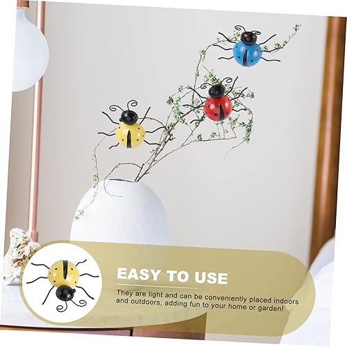 Miniatura 7 de 3 piezas de mariquita artificial, mariquita simulada, mariquita, jardín, mariquita, mariquita, pared, mariquita, al aire libre, arte de pared de