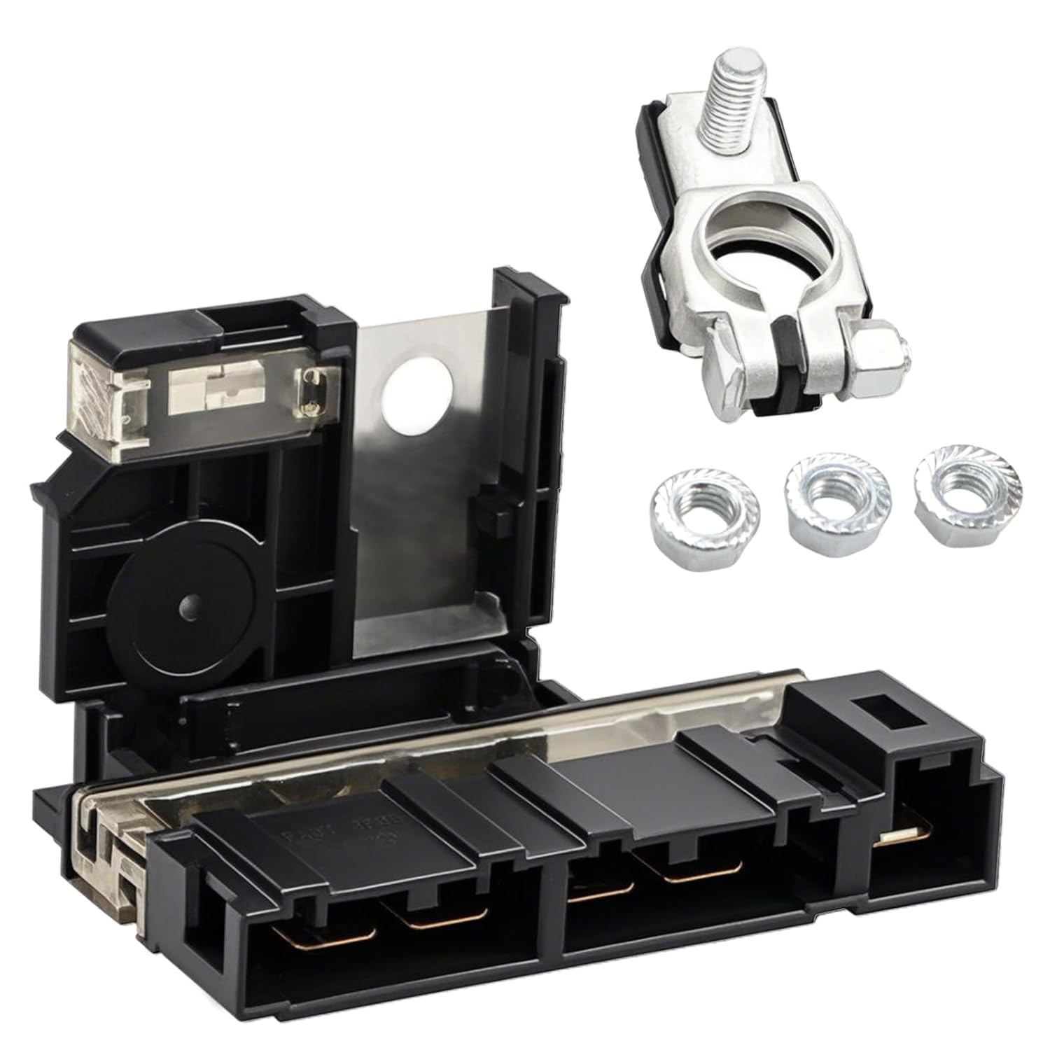 Battery Fusible Link Holder Assembly and Terminal Kit Compatible with Nissan Maxima Murano Pathfinder Infiniti QX60, Battery Current Sensor Replace# 24380-3JA1A