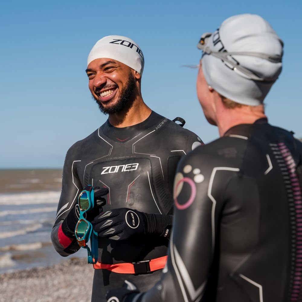 ZONE3 Large Silicone Swim Cap - Designed For Long Hair, Anti-tear, Comfortable, 48g