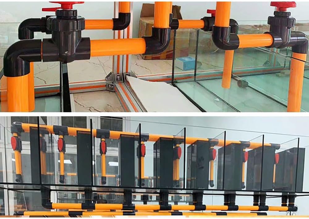 1PC 90° PVC Pipe Connector for Garden Irrigation, Aquarium, and Lawn Watering - Multi-Size Compatibility 20mm-50mm(40mmx50cm PVC Pipe)