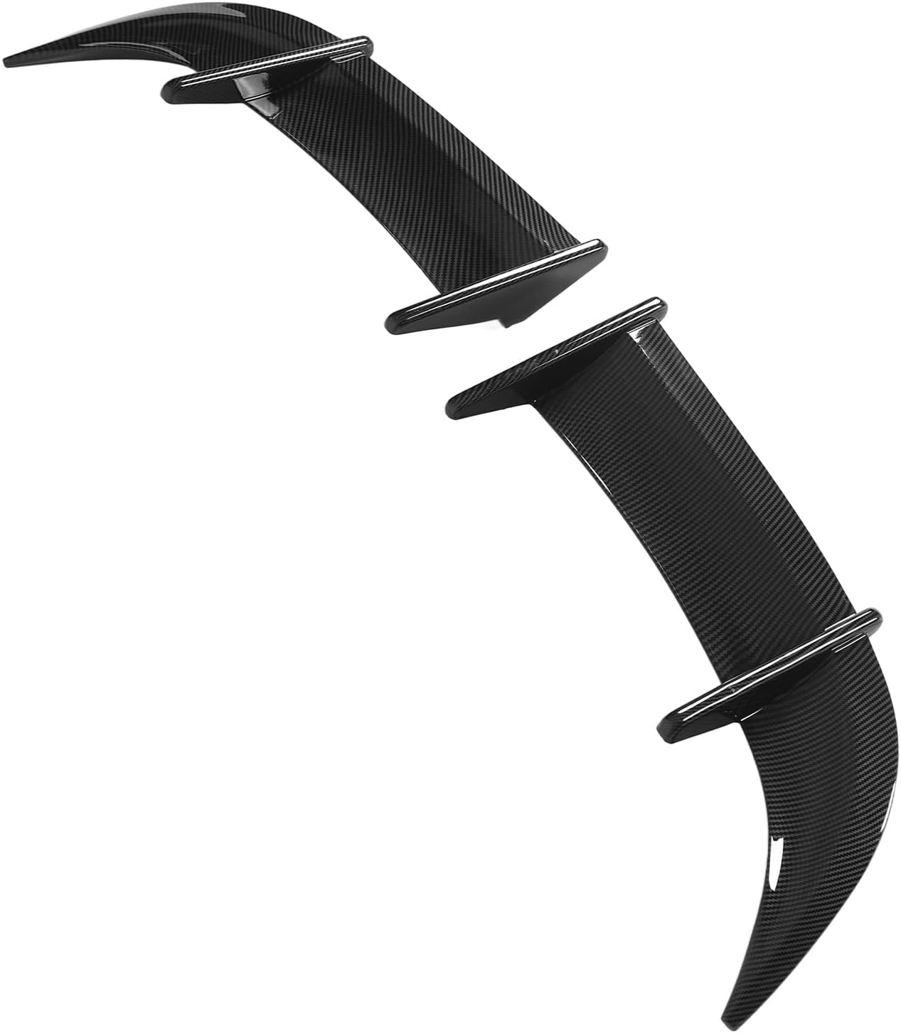 2pcs Heat Resistant AK Style Rear Trunk Spoiler Car Tail Wing Reduced Wind Pressure Strong Force For MK6 (Carbon Fiber Style)