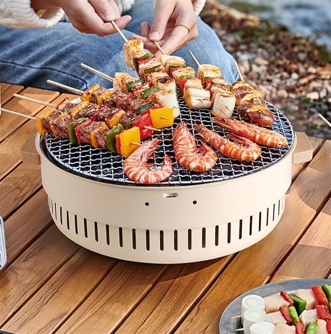 BLURISM Multifunctional Grill, Pizza Grill, Charcoal Barbecues