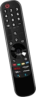 Mando a distancia mágico de repuesto MR21GA AN-MR21GA con comandos de voz, trajes para LG Televisions 2021 OLED TV A1/B1/G1/C1/Z1, QNED 90/91/95/97/99, Nano 75/80/81/85/86/88/90/91/91/9/91/91/9 6/99