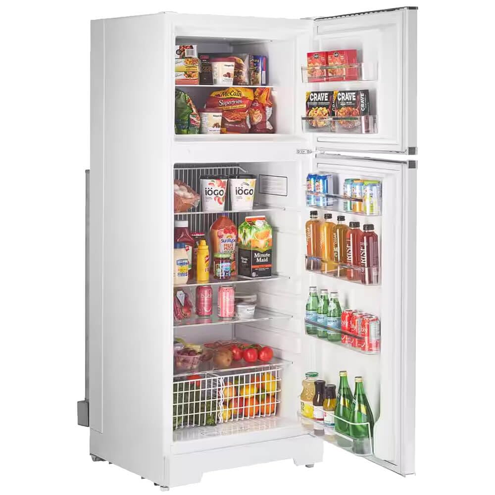 Unique Appliances Ugp-14c Cr Sm W Off-Grid Classic Retro 14 Cu Ft Propane Refrigerator, Marshmallow White; Battery-Operated Ignition; Dual Power (Primary Propane, 110v Backup) on Fridge.com - View 4
