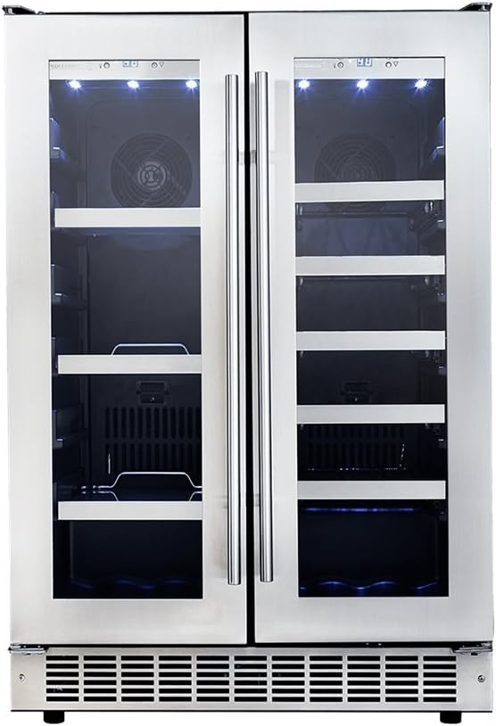 Danby DBC047D3BSSPR Silhouette Professional 24" French Door Beverage Center in Stainless Steel
