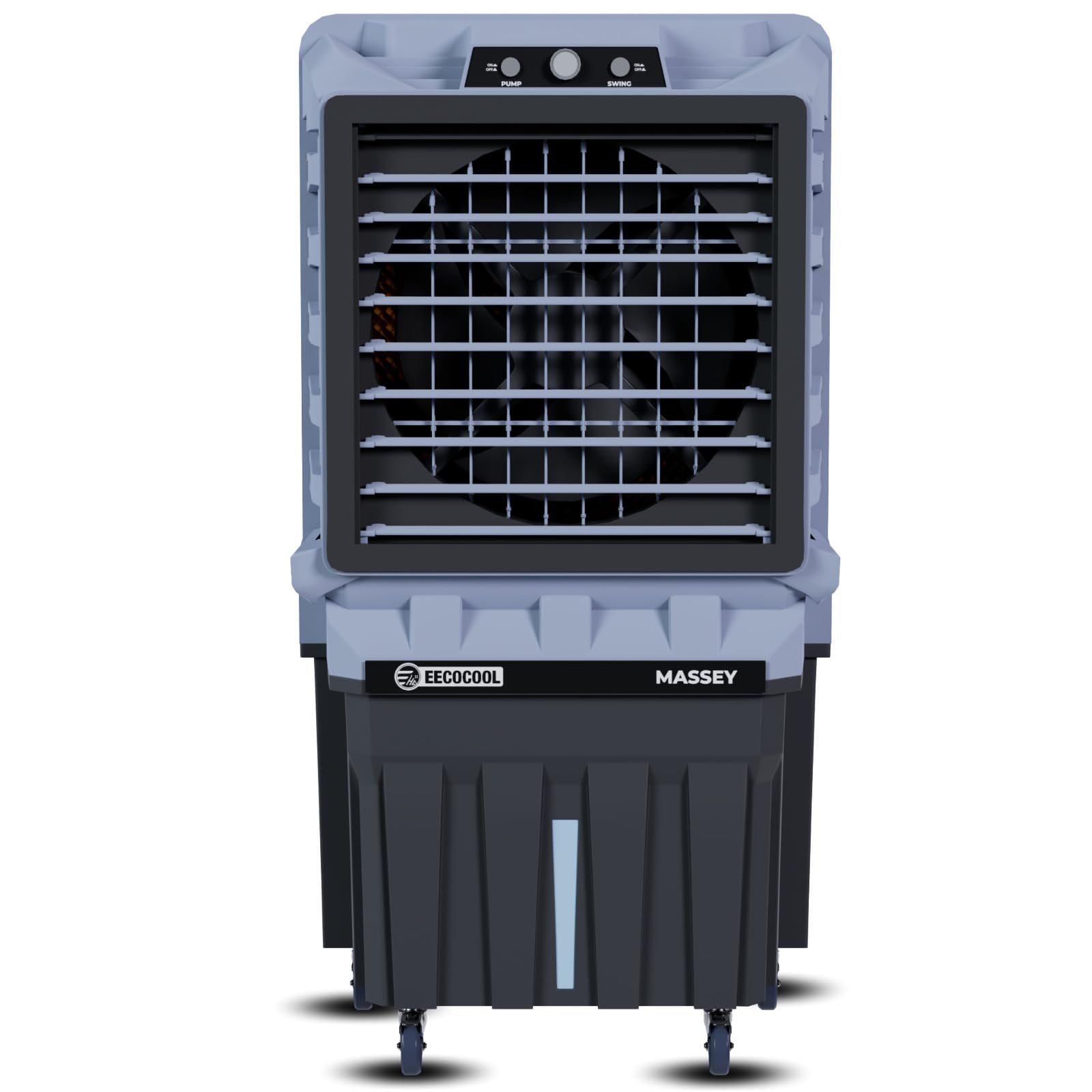 EECOCOOL Massey Air Cooler | 150 Litre Tank | 3-Side Honeycomb Pads | 18-Inch Powerful Fan | Auto Swing | Heavy-Duty Cooling with Castor Wheels-image-4