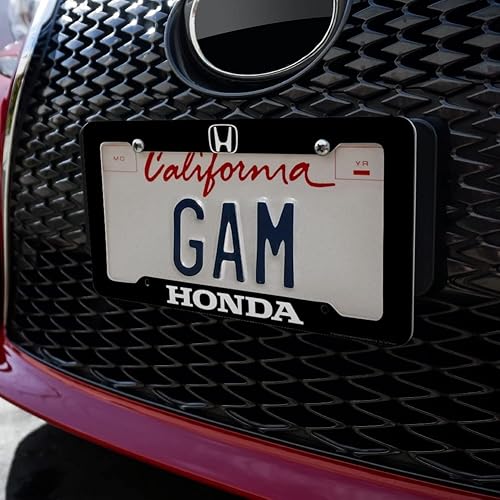 Miniatura 3 de GRAPHICS & MORE Marco de placa de matrícula con logotipo de Honda